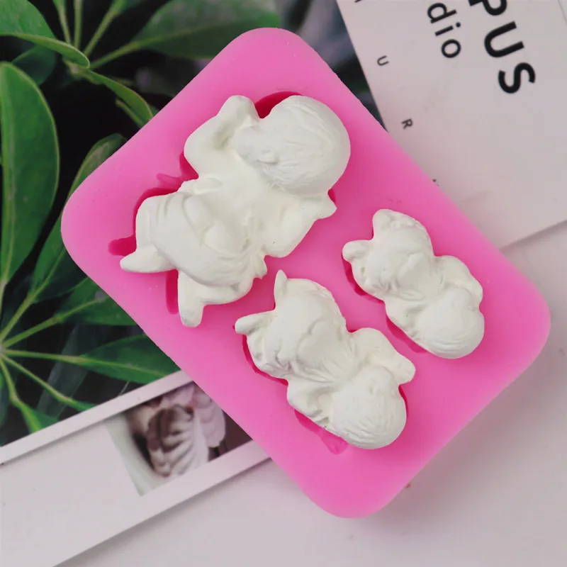 

Lovely Baby Sleep Shape Silicone Mold Fondant Cake Silicone Chocolate Pastry Cake Decoration DIY Candy Molds Baking Tools