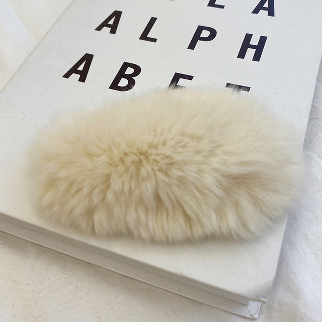 and Winter Children Cute Faux Fur Heart Scrunchies Rubber Bands Hairpins Girls Sweet Soft Hair Clips Kid Hair Accessories