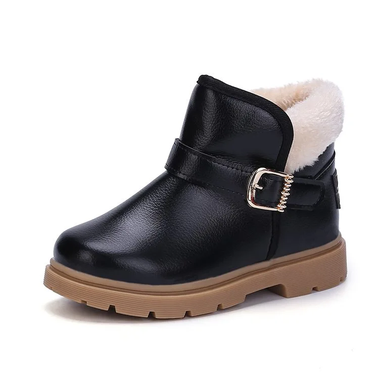 

Baby Winter Boots Hard Sole Outdoor Infant Girls Baby Boys Snow Boots Kids Warm Plush Rabbit Fur Shoes Children Winter Boot
