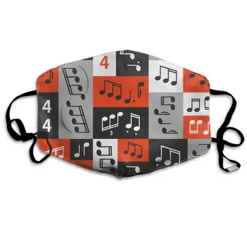 

Comfortable Two Layer Dust Mask, Soft Graphic Music Notes Design Face Mask Cover Mouth for Adults and Teens