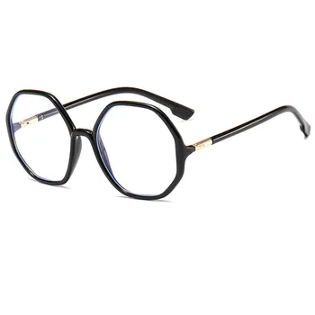 

Fashion Transparent Glasses Frame Creative Polygon Eyeglasses Vintage Classic Clear Lens Eyewear