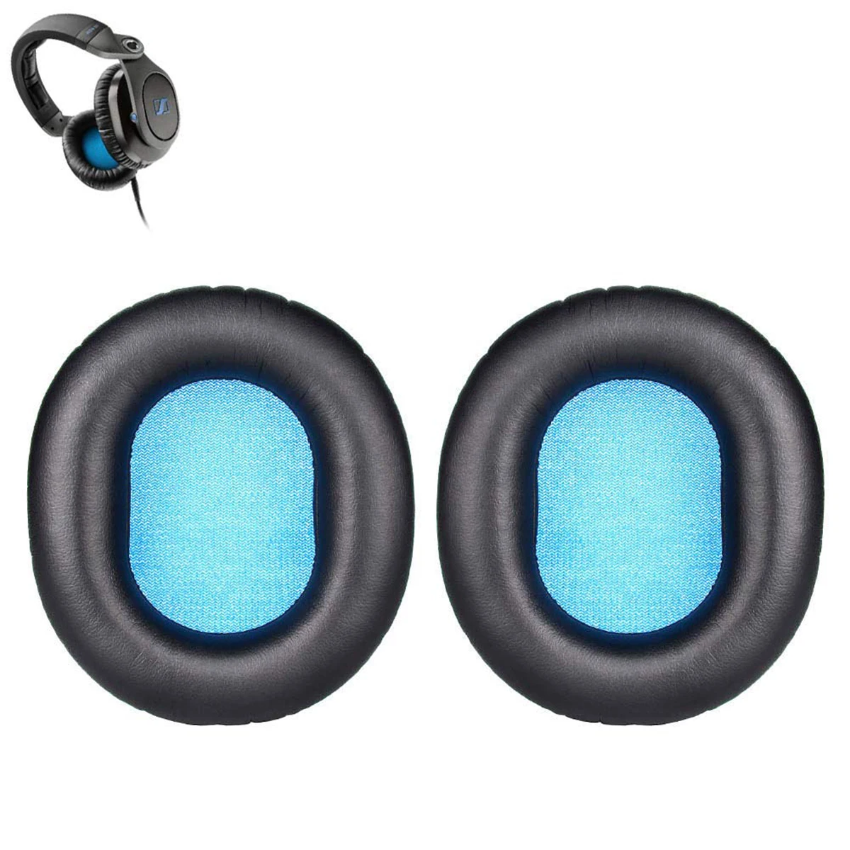 New Replacement soft Sponge foam Earmuff Cup Cushion Ear Pads Earpads for Sennheiser HD8 HD 8 DJ HD6 MIX HD 6 Headphone