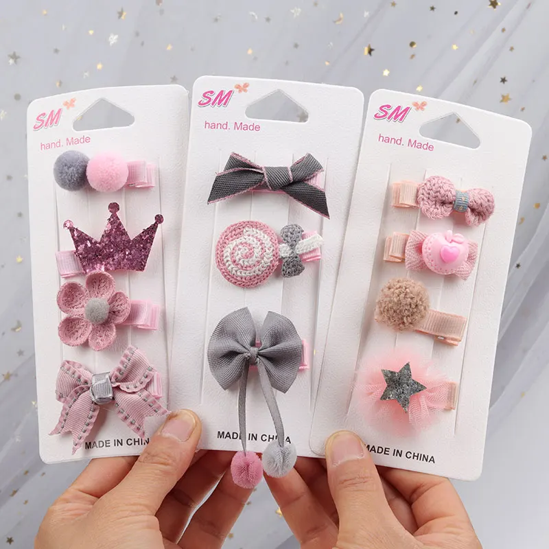 

Children's hairpin bowknot crown cartoon side clip baby hair clip accessories girls cute hair accessories girl headdress gifts