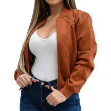 

Women Fashion Long Sleeve Casual Coat Tops Female Zipper Up Coats Jackets