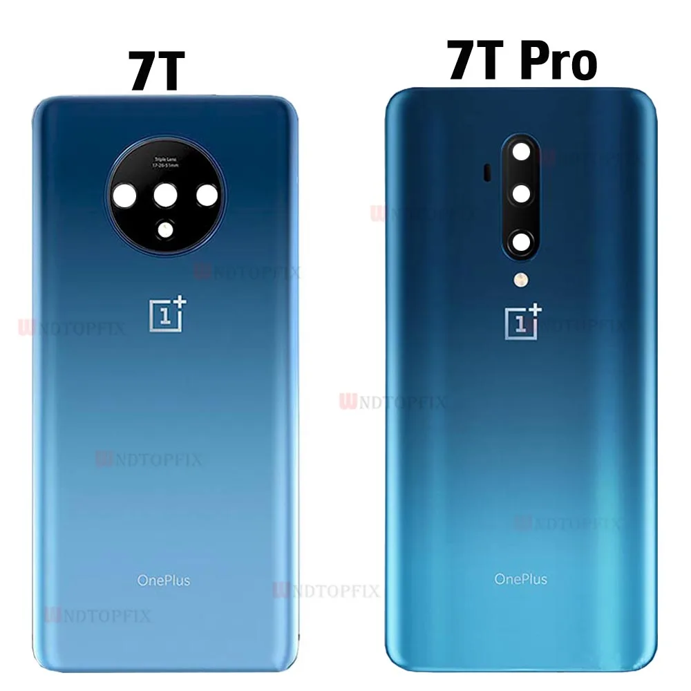 Original Glass For OnePlus 7T Pro Back Battery Cover Door Rear Glass Oneplus 7T Battery Cover 2