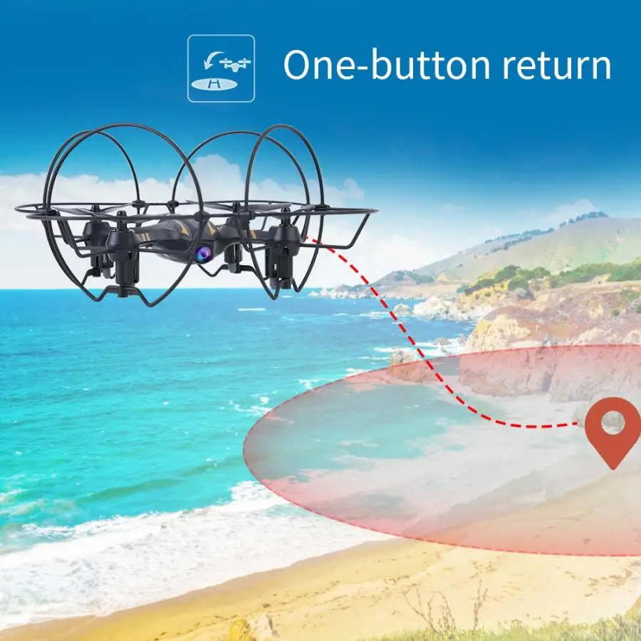 360 градусов RC Квадрокоптер мини 480P камера WiFi FPV высота удержания Безголовый режим Трансмиссия квадрокоптера RC Дрон
