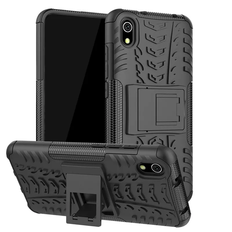 Hybrid Armor Case For Xiaomi Redmi 7A 5.45&quot Silicone Rubber Hard Phone Back Cover Redmi7A redmi 2019 Stand Coque Fundas |