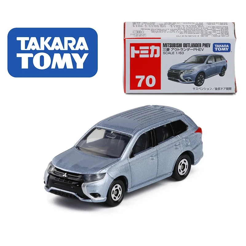 TAKARA TOMY Tomica 1: 63 Mitsubishi Outlander PHEV#70 литая модель автомобиля Игрушечная машина игрушки для мальчиков