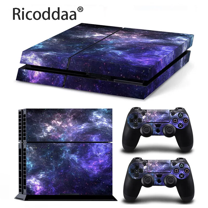 

Starry Sky Game Stickers For PS4 Stickers Console Skin PS4 Controller Skins Cover For PlayStation4 Game Accessories