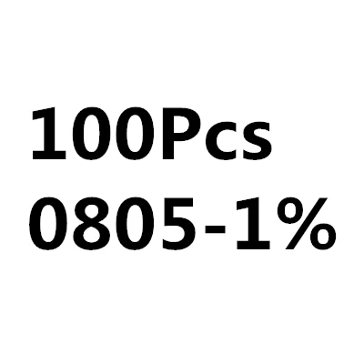 (100Pcs) 0805-1- 0402 0603 0805 1206 1210 1812 2010 2512 1% 5% Резистор проволочного чипа 2R 20R 200R 2K 20K 200K 2M Ом - Объем: (100Pcs) 0805-1-