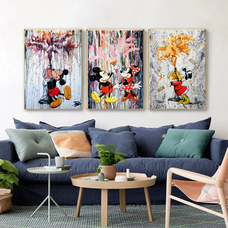 Pictures Mickey Minnie Mouse Wall Paintings Mickey Mouse Disney