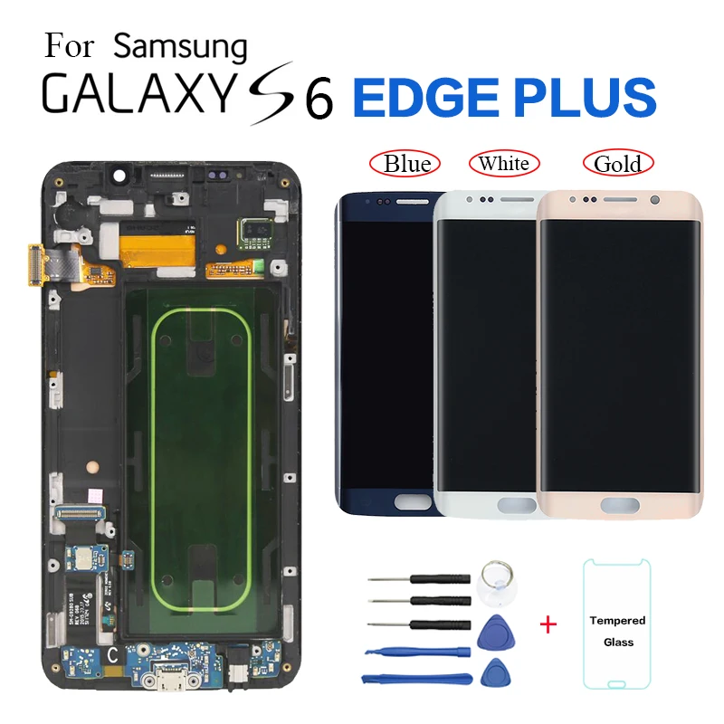

For Samsung Galaxy S6 Edge Plus LCD G928 G928F Display Touch Screen Assembly Display for SAMSUNG S6 Edge Plus LCD with frame