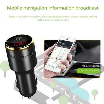 

Hot Wireless Bluetooth FM Transmitter Car Kit Handsfree Fast Charging FM Modulator Car MP3 Player Dual USB Car Charge Adapter