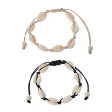 JUWANG Лидер продаж ручной работы из натуральной раковины ручной вязки браслет браслеты из раковин аксессуары из бисера прядь браслет для женщин