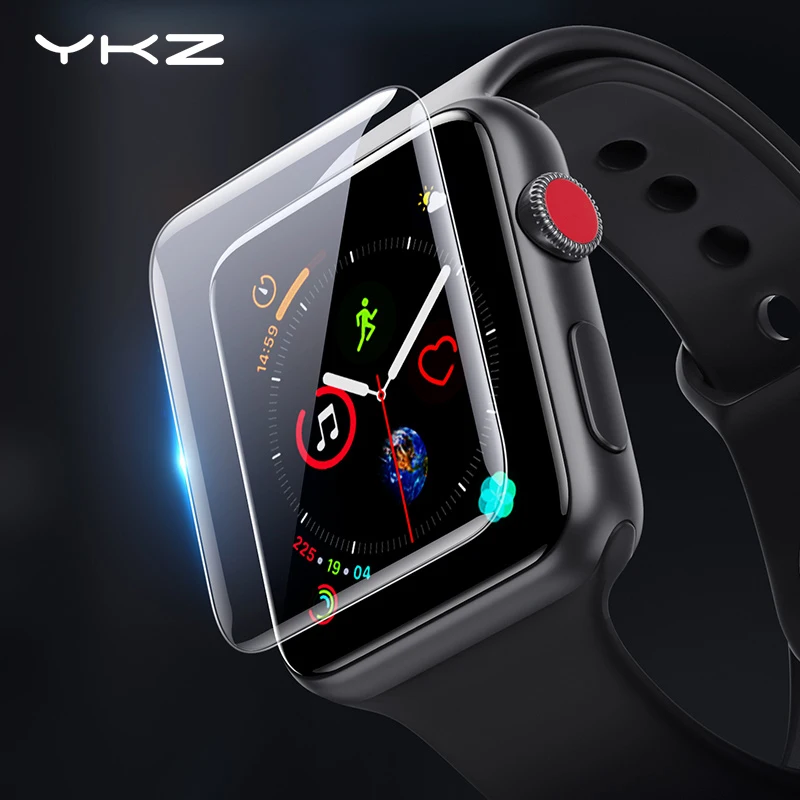 YKZ 2 шт Защитная пленка для Apple Watch Гидрогелевая пленка для iWatch 4 3 2 1 полная защита для Apple Watch 38 мм 40 мм 42 мм 44 мм