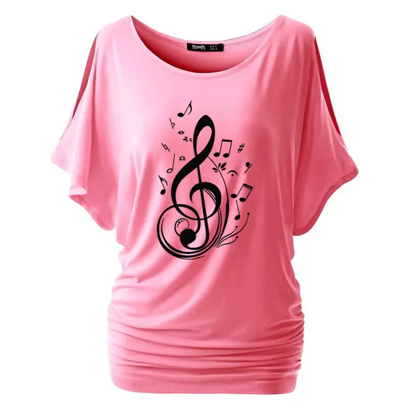 Music Treble Clef Batwing T-shirt - Artistic Pod