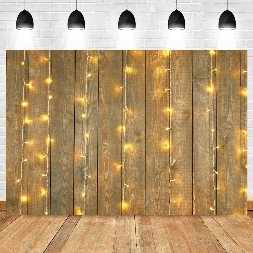 Wooden Board Portrait Photography Backdrop Photocall Photographic Light Spot Background Party