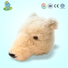 Плюшевый полярный медведь голова домашние настенные декорации плюшевые игрушки завод