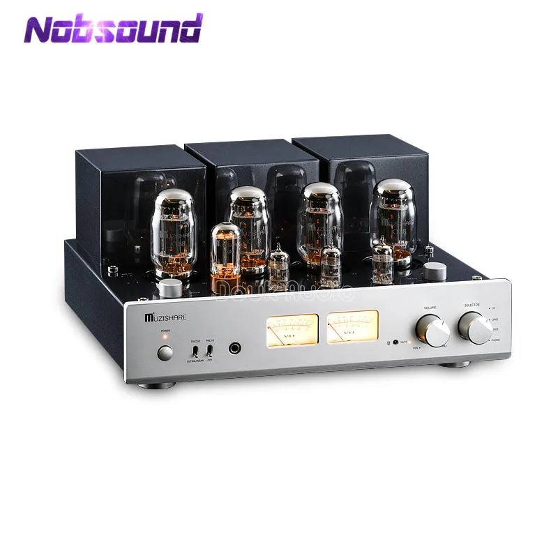 Nobsound Hi-end KT88 вакуумная трубка интегрированный Push-pull усилитель мощности Phono Preamp дистанционного 45 Вт* 2