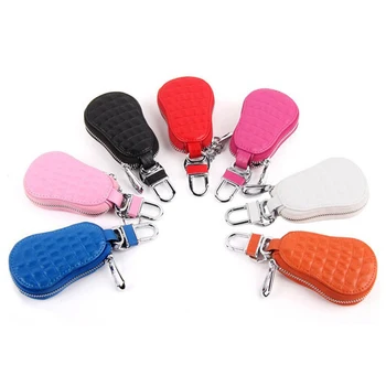 

2020 NEW Microfiber Leather Car Key Holder Wallet Zipper Key Organizer Housekeeper Gourd Key Case Keychain Cover Key Bag Pouch