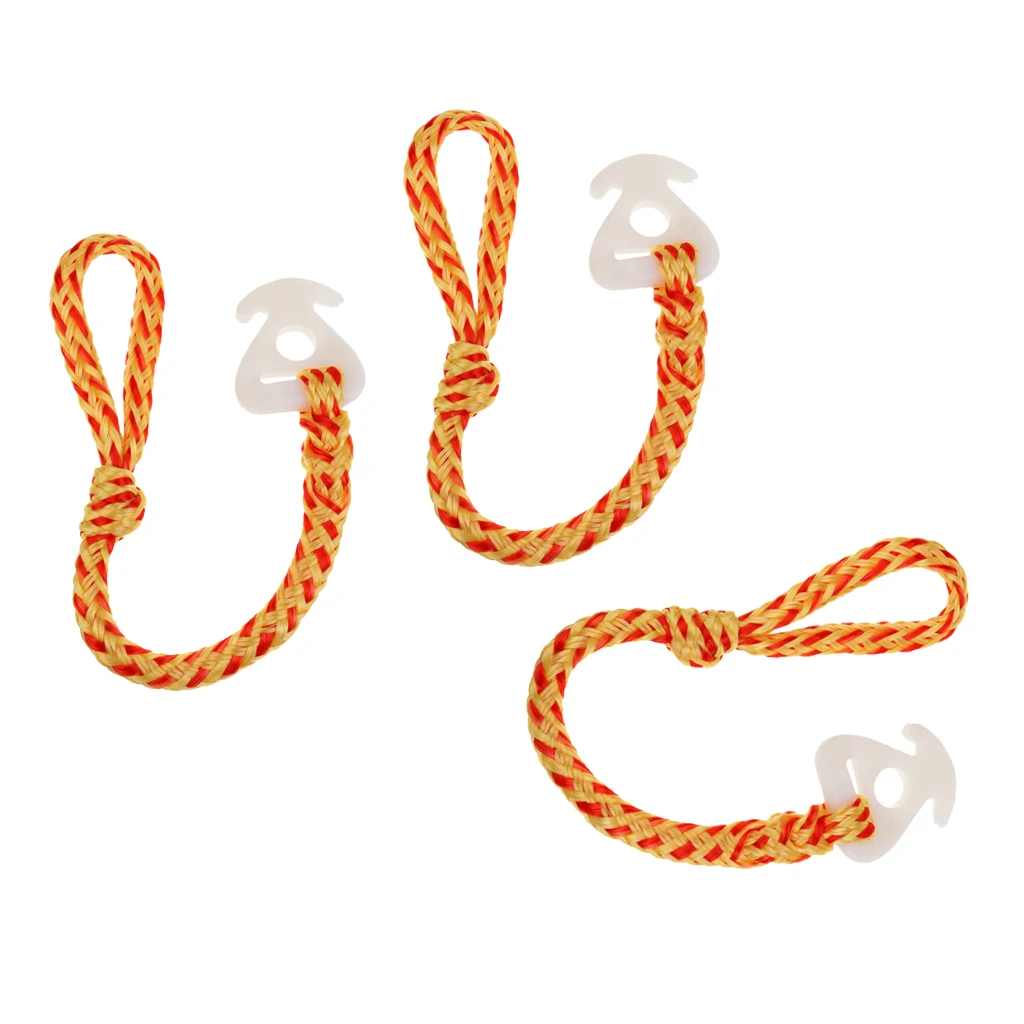 3 Pieces Towable Tube Rope Connector Tow Boat Harness Connection Yellow Red