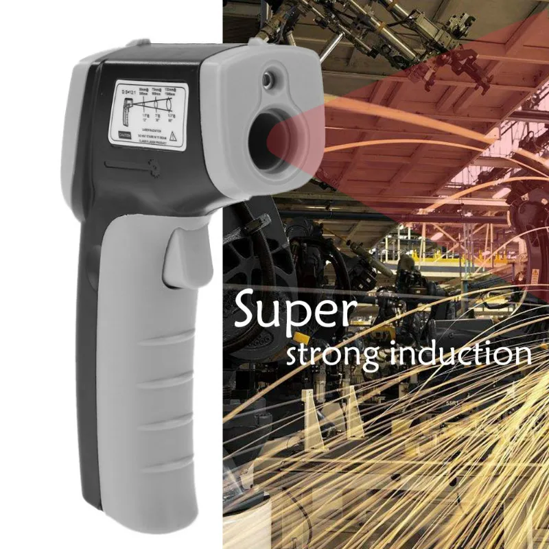 GM320 Digital LCD Infrared Thermometer Gun Non-Contact IR Laser Point Thermal Infrared Imaging Temperature Handheld Pyrometer