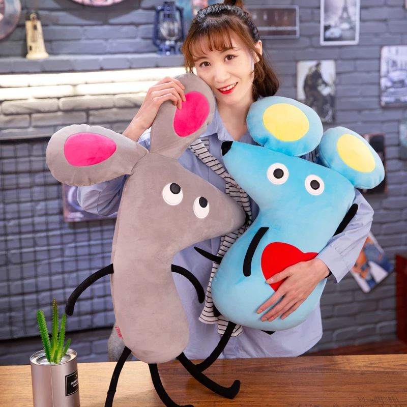 Candice guo плюшевая игрушка чучела Кукла мультфильм животное Зодиак китайский год Мышь Крыса Подушка смешное Экспрессия 1 шт
