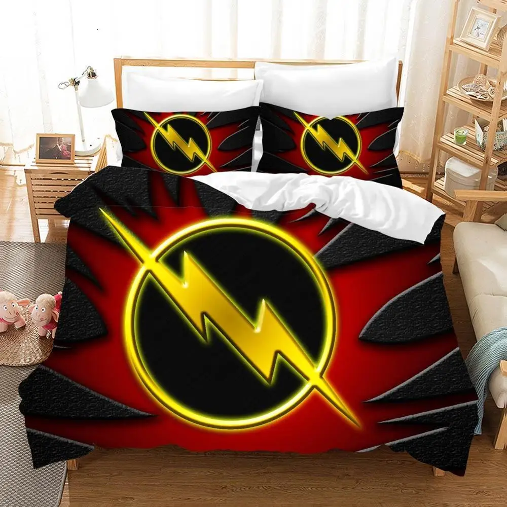Комплект постельного белья s, пододеяльник Nevresim Takimlari Bettwaesche The Flash, Комплект постельного белья, постельное белье Jogo De Cama Posciel, роскошная парная простыня