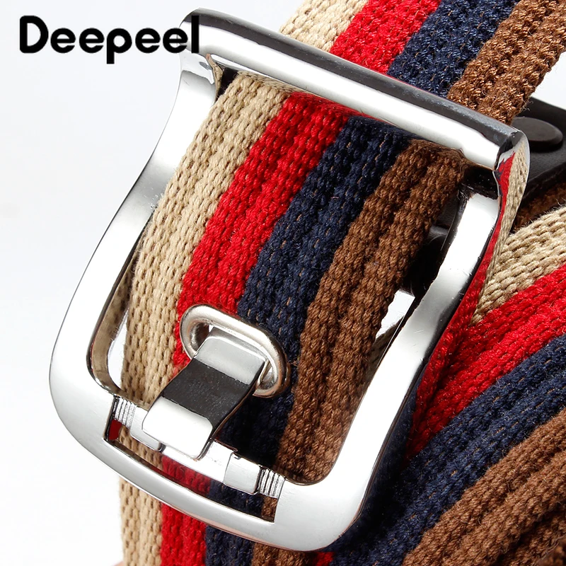 Deepeel 3,8X112 см Холст ремень Сплав булавка пряжка повседневные поясные ленты для женщин мужские джинсовые брюки модные украшения аксессуар YB287