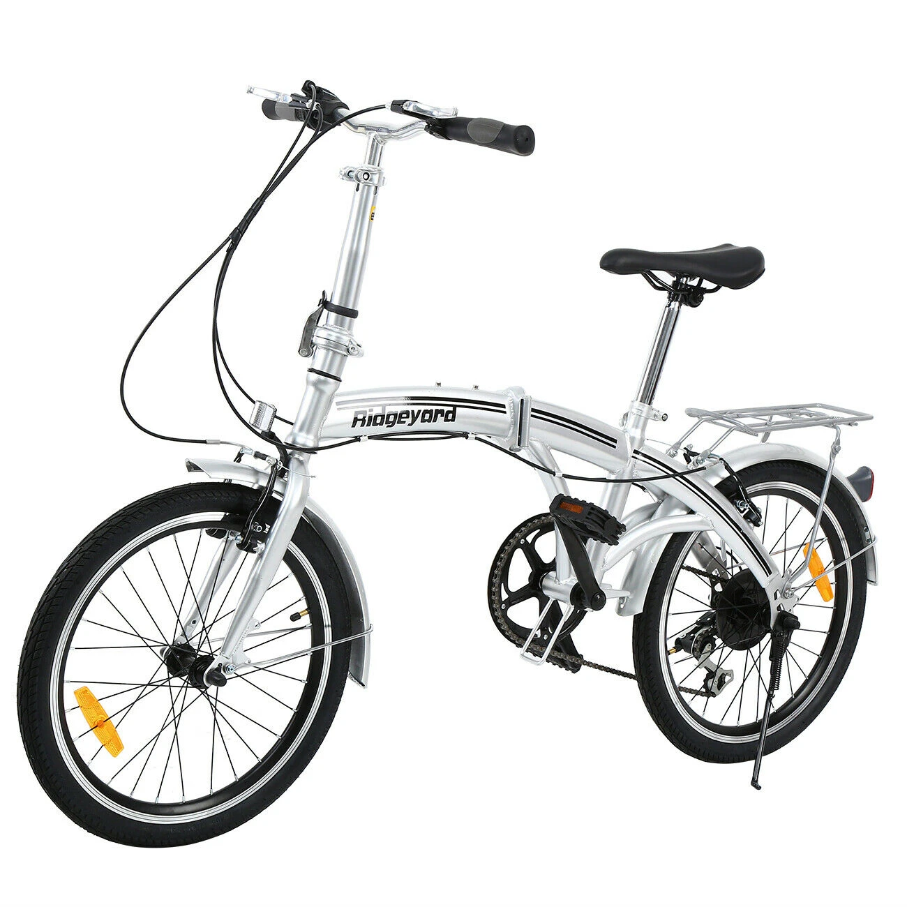 Ridgeyard bicicleta plegable de bolsillo adulto, 20 ", velocidades, marco de acero de alto 20 pulgadas, Plata para jóvenes, estudiantes, niños|Bicicleta| AliExpress