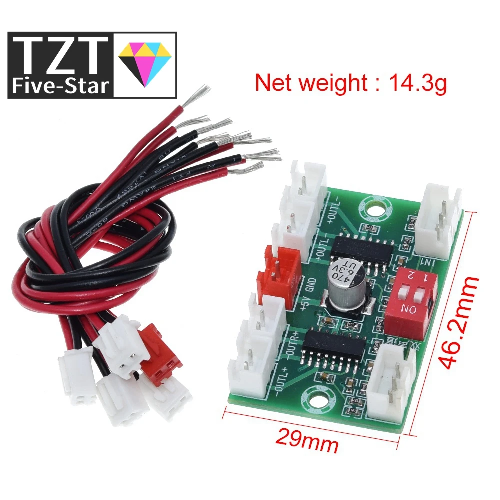 4*3 Вт PAM8403 4 Каналы Мини цифровой аудио усилитель DIY модуль USB 5В маленькие стерео