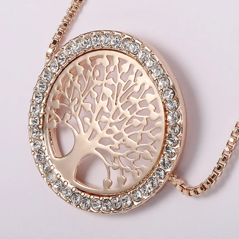 Новые браслеты pulseira mujer moda прозрачные Кристальные золотые браслеты для женщин Дерево жизни регулируемый браслет украшение подарок