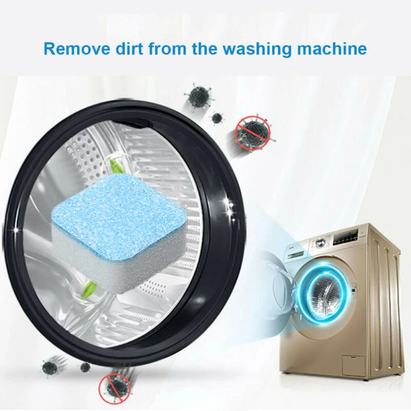 10 шт. стиральная машина очиститель кислорода обеззараживание Effervescent таблетки синий