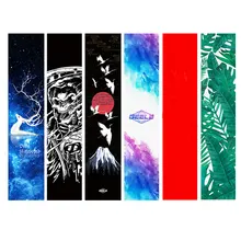 120cm Dancing Longboard Griptapes Long Board Grip Tape Skateboard Griptapes Anti-Slid Sandpaper Colorful Graphic Deck Protective