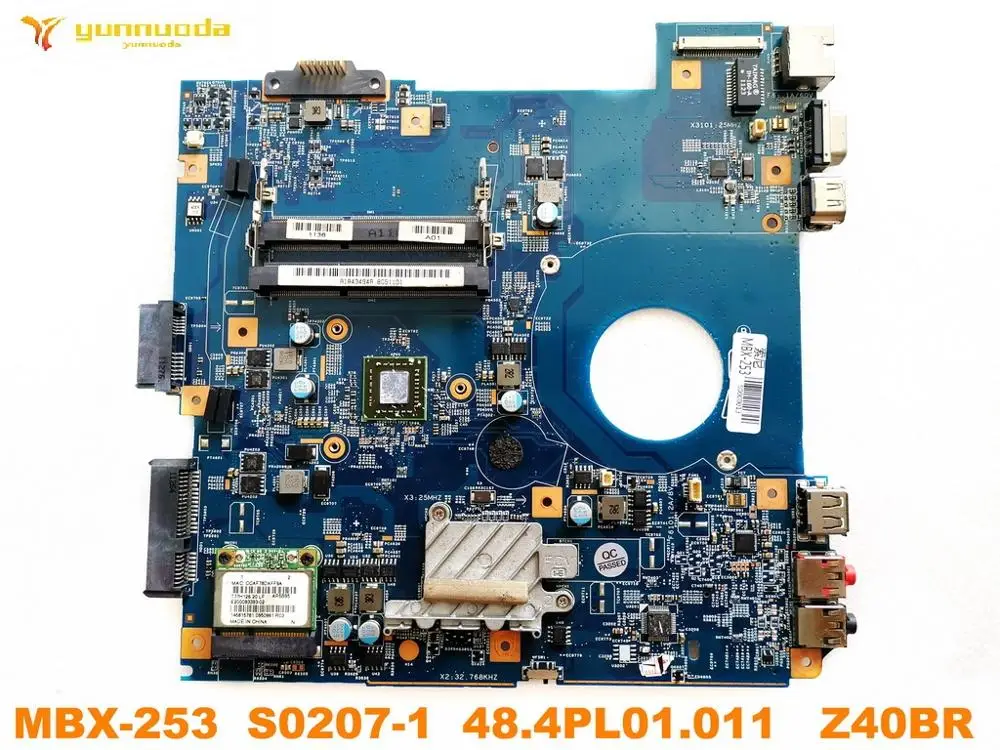 Original para Sony Mbx253 Portátil Placa-mãe Mbx-253 S02071 48.4pl01. 011 Z40br Testado Bom
