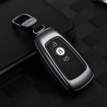 QHCP чехол для ключей, чехол для автомобильного ключа с дистанционным управлением, чехол для ключей, брелок для ключей из алюминиевого сплава, 4 кнопки, подходит для Ford Mustang