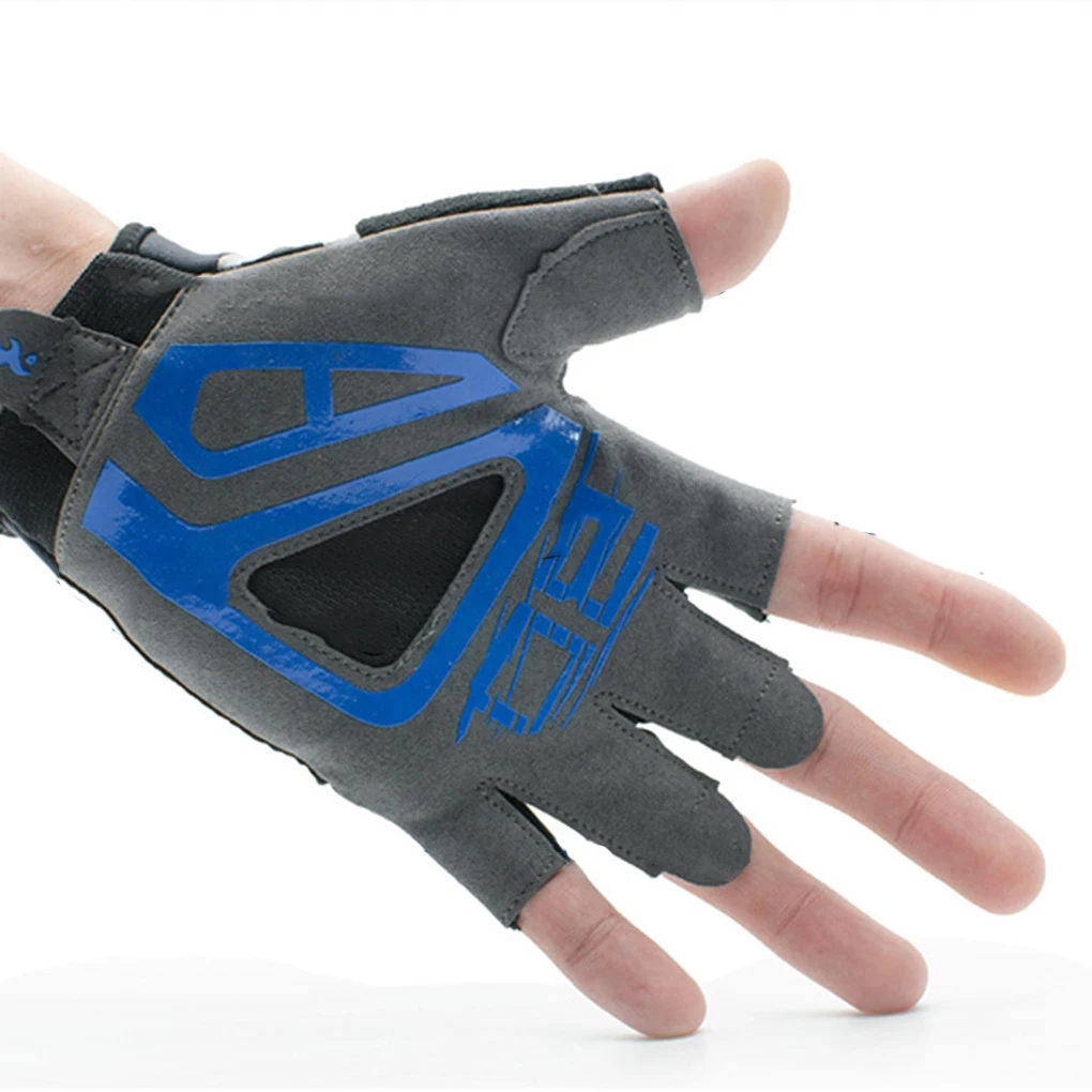 BOODUN Half Finger Cycling Riding Men Fitness Mittens Anti-slip Breathable Wear-resistant Bicycle Short Gloves