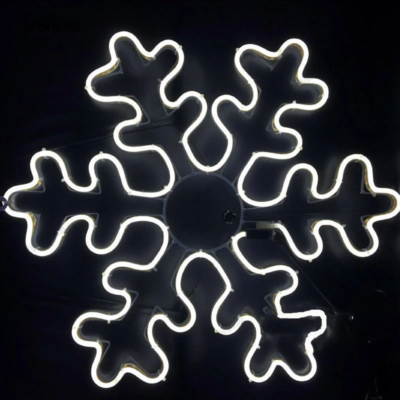 

large snowflake lights LED iron snow lights Spring Festival Christmas decorative lights color lights 40CM 70CM-90CM CD50 W05