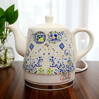 Керамический электрический фарфоровый чайник голубой и белый фарфоровый пенопластовый чайник ежедневный кунг-фу чайник керамический электрический чайник