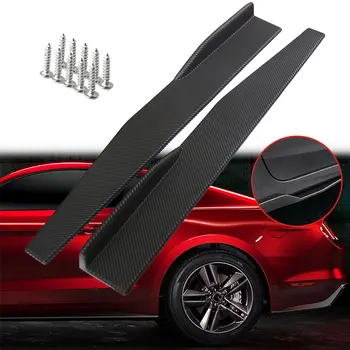 

Car Spoiler Side Spoiler Fashion Side Skirt Diffuser Wing PP Black Universal