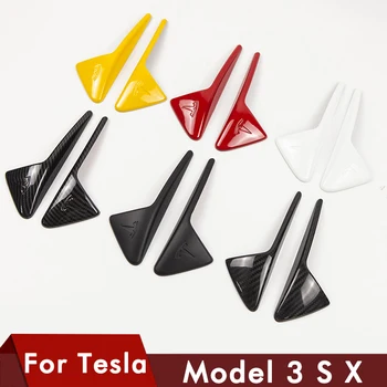 

2Pcs/Set For Tesla Model 3 S X Model3 Side Camera Carbon Fiber ABS Protection Cover For Tesla Model Three Accessories New