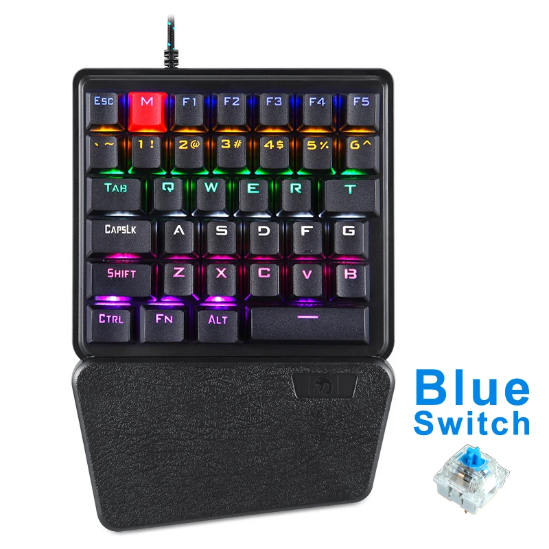 Canhoto do Teclado Mecânico do Jogo de Uma Mão para o Telefone Teclado Móvel Pubg Gamer - Imagem 4
