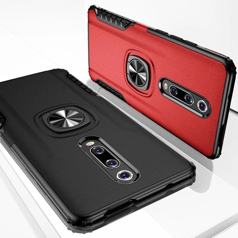 

Shockproof Ring Case For Xiaomi Mi 9T Pro Mi9T 9 8 6 SE Mi9 Mi8 A2 Bracket Stand Holder Back Covers On the Xiaomi Mi9T Case Xiao