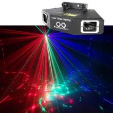 3D Laser Projection Light Rgb Colorful Dmx 512 Scanner Projector Party Xmas Dj Disco Show Lights Music Equipment Dance Floor