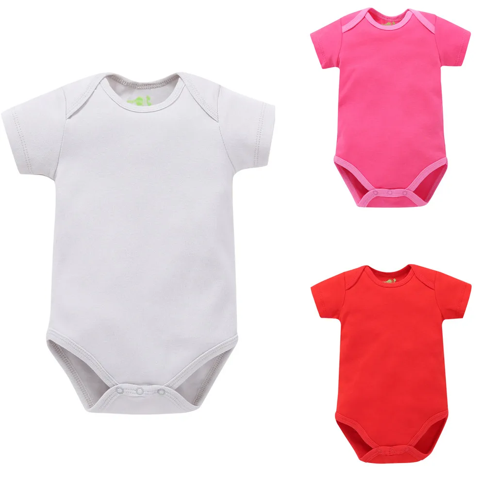 ropa niña verano baby bodysuit Infant Baby Girls Solid Romper Bodysuits