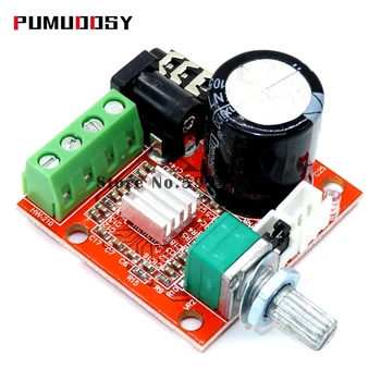 

Mini HiFi Amplifier Board 2*10W Dual Channel Hi Fi PAM8610 Amplifier Module Board 12V for Computer Audio Red