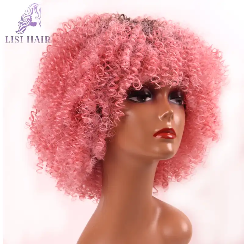 Lisi Volosy Korotkie Vyushiesya Pariki Afrikanskie Pricheski Sinteticheskie Volosy Parik Termostojkoe Volokno Dlya Zhenshin Aliexpress