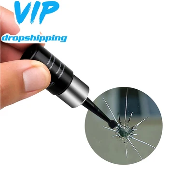 

2021 Car Windshield Repair tool DIY Window Repair Tools Windscreen Glass Scratch Crack Restore Window Screen resin+blade+strips