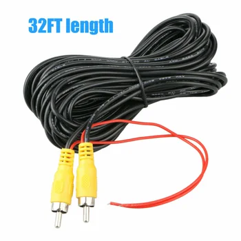 

32FT Car Auto RCA Extension Video Cable Rear View Backup Camera & Detection Wire Brand New And High Quality