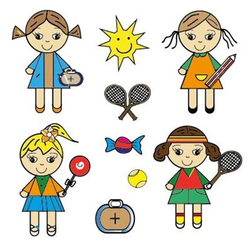 

Flower Girl Music Silicone Clear Stamp Seal for Card Making DIY Scrapbook Embossing Album Paper Decor Craft Art